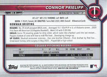 Load image into Gallery viewer, 2022 Bowman Draft Connor Prielipp FBC 1st Bowman BD-8 Minnesota Twins
