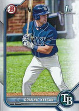 Load image into Gallery viewer, 2022 Bowman Draft Dominic Keegan FBC 1st Bowman BD-9 Tampa Bay Rays
