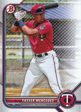 Load image into Gallery viewer, 2022 Bowman Draft Yasser Mercedes BD-11 Minnesota Twins
