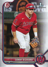 Load image into Gallery viewer, 2022 Bowman Draft Sonny DiChiara FBC 1st Bowman BD-16 Los Angeles Angels
