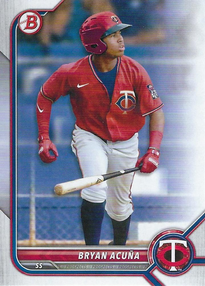 2022 Bowman Draft Bryan Acuña BD-19 Minnesota Twins