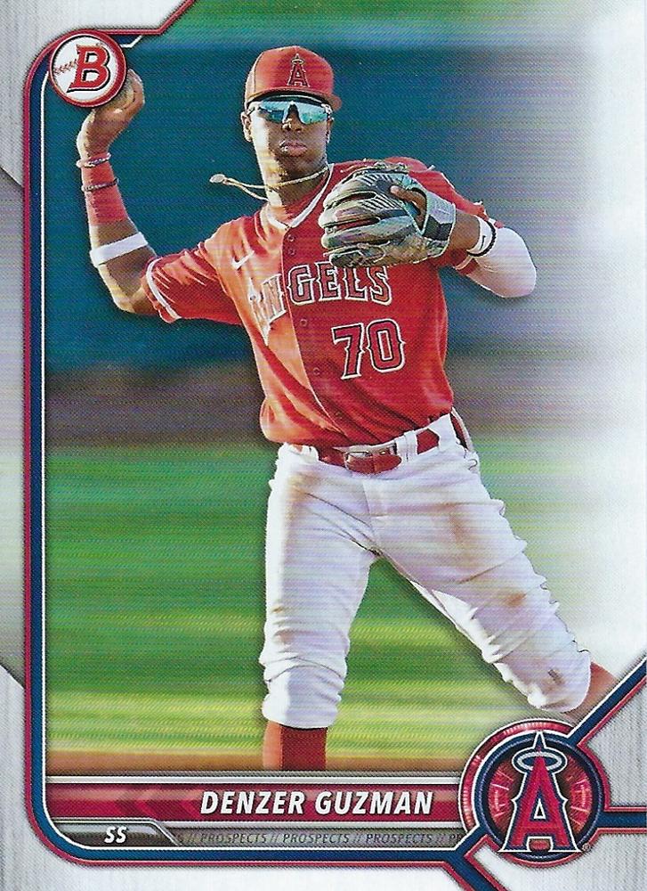 2022 Bowman Draft Denzer Guzman BD-20 Los Angeles Angels