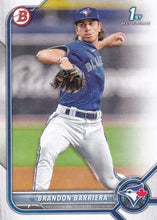 Load image into Gallery viewer, 2022 Bowman Draft Brandon Barriera FBC 1st Bowman BD-21 Toronto Blue Jays
