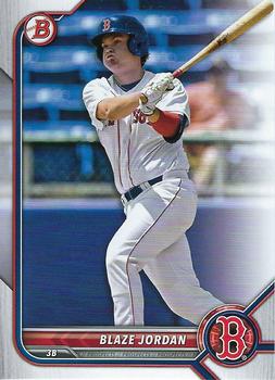 2022 Bowman Draft Blaze Jordan BD-24 Boston Red Sox