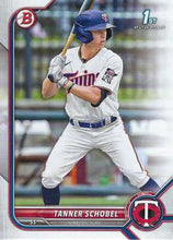 Load image into Gallery viewer, 2022 Bowman Draft Tanner Schobel FBC 1st Bowman BD-28 Minnesota Twins
