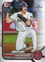 Load image into Gallery viewer, 2022 Bowman Draft Ivan Melendez FBC 1st Bowman BD-29 Arizona Diamondbacks
