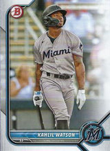 Load image into Gallery viewer, 2022 Bowman Draft Kahlil Watson BD-35 Miami Marlins
