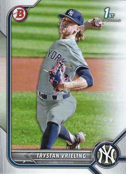 2022 Bowman Draft Trystan Vrieling FBC 1st Bowman BD-43 New York Yankees