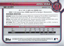 Load image into Gallery viewer, 2022 Bowman Draft Arol Vera BD-46 Los Angeles Angels
