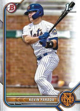 Load image into Gallery viewer, 2022 Bowman Draft Kevin Parada FBC 1st Bowman BD-47 New York Mets
