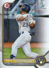 Load image into Gallery viewer, 2022 Bowman Draft Eric Brown Jr. FBC 1st Bowman BD-48 Milwaukee Brewers
