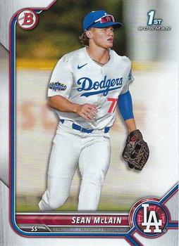 2022 Bowman Draft Sean McLain FBC 1st Bowman BD-50 Los Angeles Dodgers