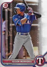 Load image into Gallery viewer, 2022 Bowman Draft Yeison Morrobel BD-58 Texas Rangers
