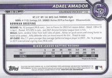 Load image into Gallery viewer, 2022 Bowman Draft Adael Amador BD-59 Colorado Rockies
