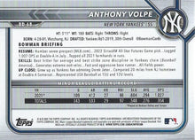 Load image into Gallery viewer, 2022 Bowman Draft Anthony Volpe BD-68 New York Yankees

