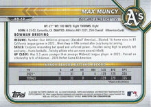 Load image into Gallery viewer, 2022 Bowman Draft Max Muncy BD-69 Oakland Athletics
