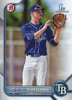 2022 Bowman Draft Ryan Cermak FBC 1st Bowman BD-81 Tampa Bay Rays