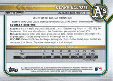 Load image into Gallery viewer, 2022 Bowman Draft Clark Elliott FBC 1st Bowman BD-85 Oakland Athletics
