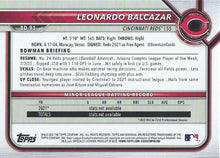 Load image into Gallery viewer, 2022 Bowman Draft Leonardo Balcazar BD-91 Cincinnati Reds
