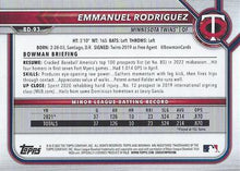 Load image into Gallery viewer, 2022 Bowman Draft Emmanuel Rodriguez BD-93 Minnesota Twins
