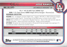 Load image into Gallery viewer, 2022 Bowman Draft Jose Ramos BD-102 Los Angeles Dodgers
