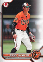 Load image into Gallery viewer, 2022 Bowman Draft Maikol Hernandez BD-106 Baltimore Orioles
