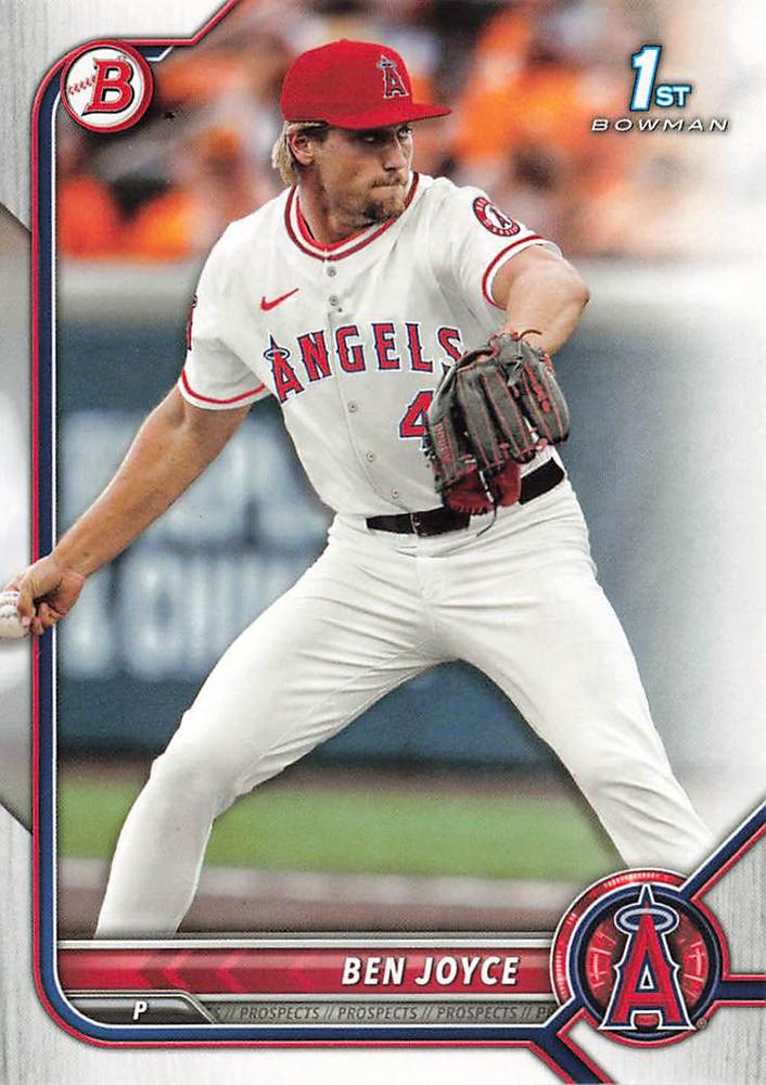 2022 Bowman Draft Ben Joyce FBC 1st Bowman BD-109 Los Angeles Angels