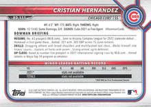Load image into Gallery viewer, 2022 Bowman Draft Cristian Hernandez BD-111 Chicago Cubs
