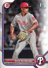 Load image into Gallery viewer, 2022 Bowman Draft Alex McFarlane BD-117 Philadelphia Phillies
