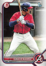 Load image into Gallery viewer, 2022 Bowman Draft Ignacio Alvarez FBC 1st Bowman BD-125 Atlanta Braves
