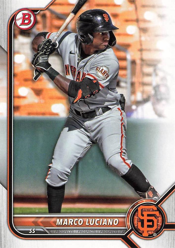 2022 Bowman Draft Marco Luciano BD-129 San Francisco Giants