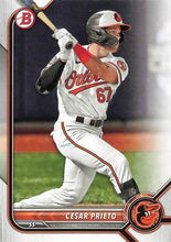 Load image into Gallery viewer, 2022 Bowman Draft Cesar Prieto BD-133 Baltimore Orioles
