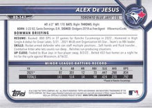 Load image into Gallery viewer, 2022 Bowman Draft Alex De Jesus BD-147 Toronto Blue Jays

