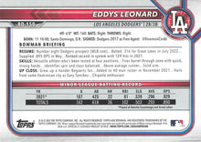 Load image into Gallery viewer, 2022 Bowman Draft Eddys Leonard BD-150 Los Angeles Dodgers
