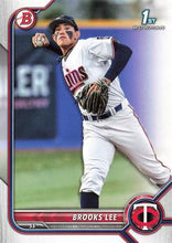 Load image into Gallery viewer, 2022 Bowman Draft Brooks Lee FBC 1st Bowman BD-153 Minnesota Twins
