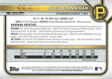 Load image into Gallery viewer, 2022 Bowman Draft Jack Brannigan FBC 1st Bowman BD-154 Pittsburgh Pirates

