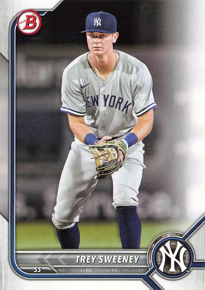 2022 Bowman Draft Trey Sweeney BD-156 New York Yankees