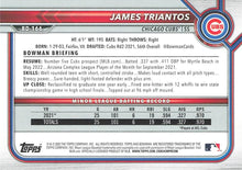 Load image into Gallery viewer, 2022 Bowman Draft James Triantos BD-166 Chicago Cubs
