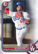 Load image into Gallery viewer, 2022 Bowman Draft Wilman Diaz BD-167 Los Angeles Dodgers
