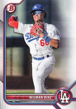 2022 Bowman Draft Wilman Diaz BD-167 Los Angeles Dodgers