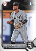 Load image into Gallery viewer, 2022 Bowman Draft Jordan Sprinkle FBC 1st Bowman BD-183 Chicago White Sox
