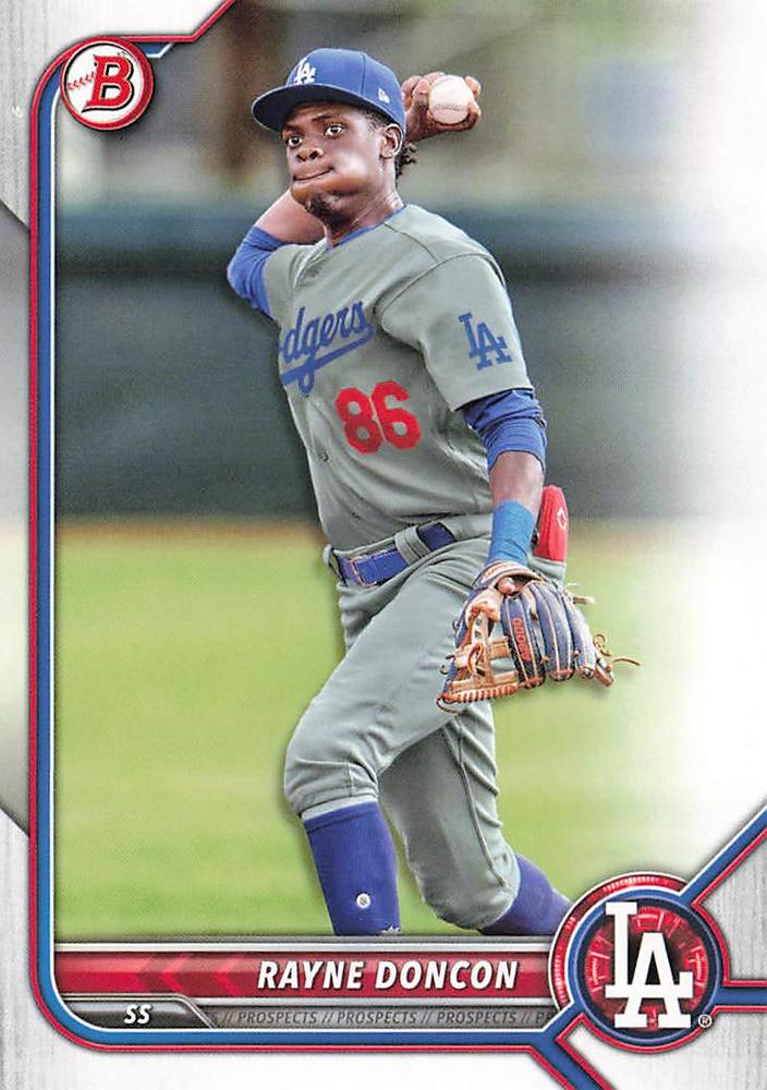 2022 Bowman Draft Rayne Doncon BD-188 Los Angeles Dodgers