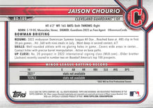 Load image into Gallery viewer, 2022 Bowman Draft Jaison Chourio BD-189 Cleveland Guardians
