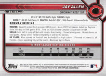 Load image into Gallery viewer, 2022 Bowman Draft Jay Allen BD-192 Cincinnati Reds

