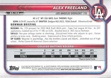 Load image into Gallery viewer, 2022 Bowman Draft Alex Freeland FBC 1st Bowman BD-194 Los Angeles Dodgers
