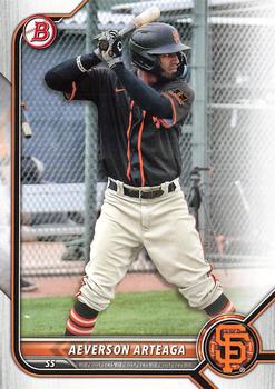 2022 Bowman Draft Aeverson Arteaga BD-198 San Francisco Giants