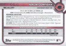 Load image into Gallery viewer, 2022 Bowman Draft Yerlin Confidan BD-199 Cincinnati Reds
