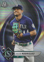 Load image into Gallery viewer, 2022 Bowman Platinum Base Julio Rodriguez (RC) #41 Seattle Mariners
