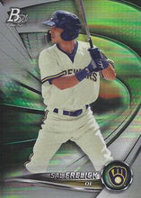 Load image into Gallery viewer, 2022 Bowman Platinum Top Prospects Sal Frelick #TOP-49 Milwaukee Brewers
