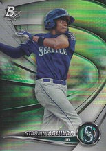 Load image into Gallery viewer, 2022 Bowman Platinum Top Prospects Starlin Aguilar #TOP-67 Seattle Mariners
